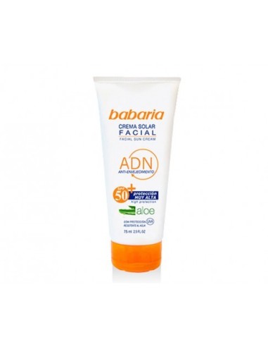 Babaria crema solar facial con aloe vera anti-edad 50spf 75ml