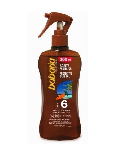 Babaria aceite solar zanahoria spray 6spf 300ml.