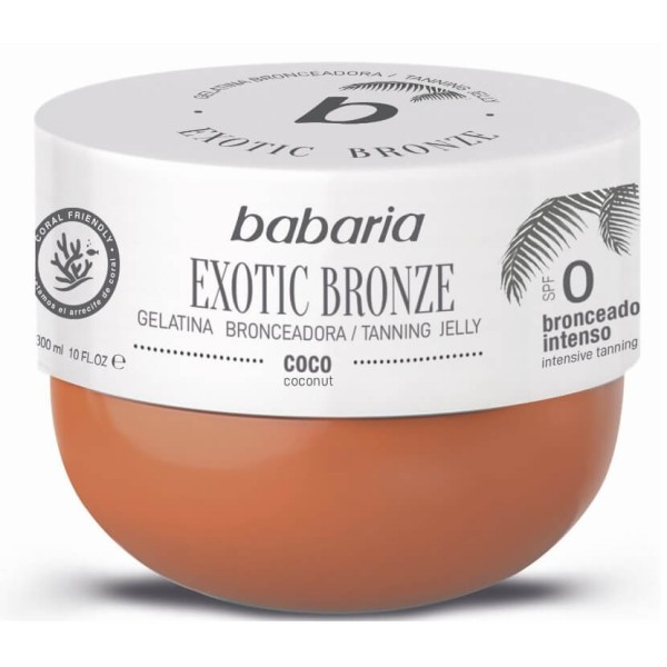 Babaria gelatina bronceadora Exotic bronze 0spf, contiene 300ml.