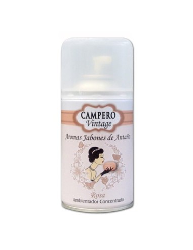 Ambientador Campero vintage rosa jabones de antaño recambio spray 250 ml