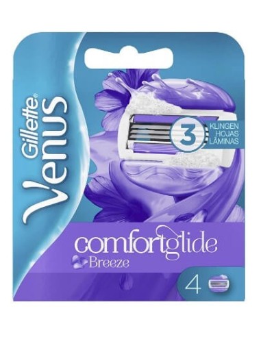 Gillette Venus comfortglide Breeze cargador 4 unidades.