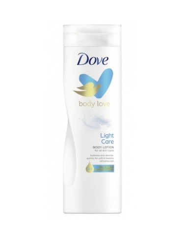 Dove locion crema corporal Light Care todo tipo piel 400 ml.