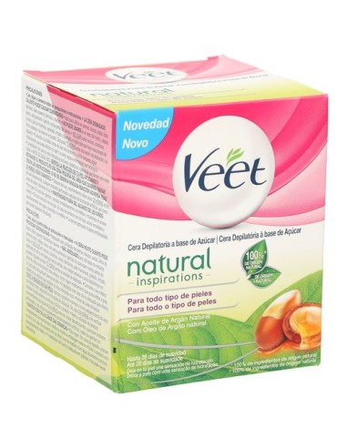 Cera depilatoria Veet natural para todas las pieles 250ml