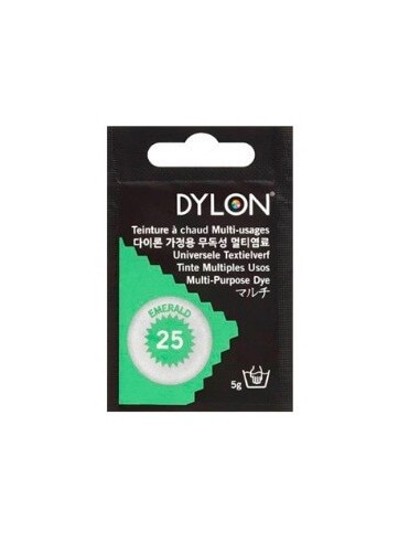 Tinte Ropa Dylon 25 Esmerald, contiene 5grs.