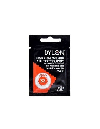 Tinte Ropa Dylon 32 Scarlet, contiene 5grs.