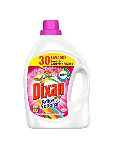 Detergente Dixan adios al separar 30 dosis 1860 ml.