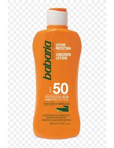 Babaria leche solar protección 50spf 200ml