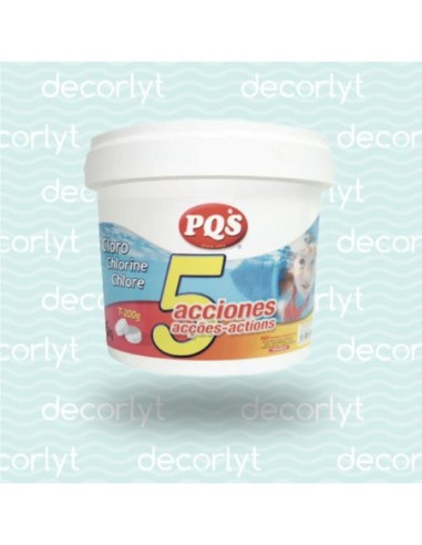 P.Q.S pastillas 5 acciones 5Kg. para piscina