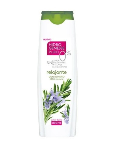 Gel hidrogenesse crema de ducha relajante romero 800 ml.