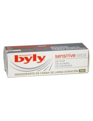 Desodorante Byly sensitive seda en crema tubo de 25ml