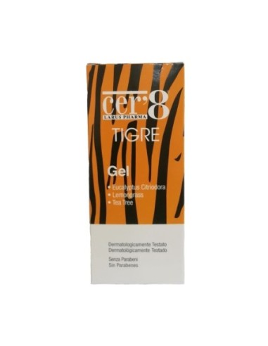 Gel repelente mosquito tigre cer.8 para toda la familia 75 ml