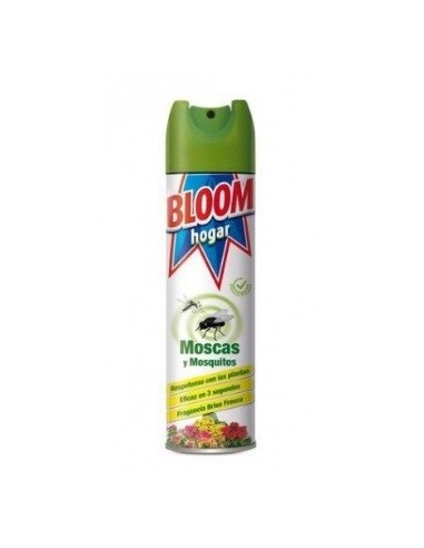 Insecticidad Bloom verde hogar moscas y mosquitos 600ml