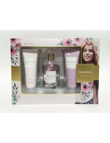 Giovanna de Ruy woman set eau de toilette 100 ml spray+body+gel