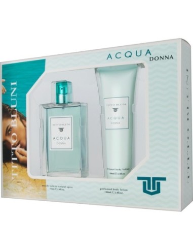 Titto bluni acqua donna set edt 75ml+body 100 ml