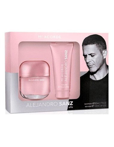 Alejandro sanz mi acorde ella set eau de toilette 80 ml+body 100 ml