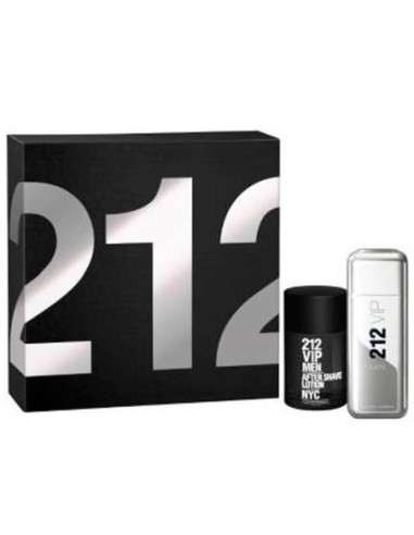 212 Vip for men by Carolina Herrera estuche 100ml eau de toilette + aftershave