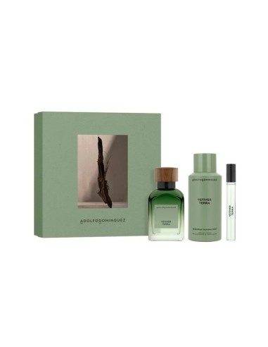 Vetiver Terra for men de Adolfo Domínguez estuche 120ml + 10ml + desodorante