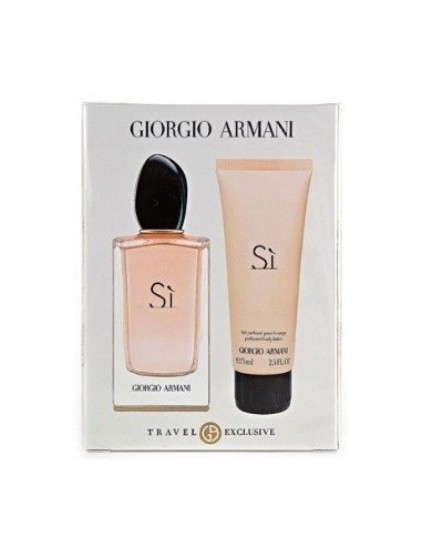 SÍ de Giorgio Armani set eau de parfum con spray 100ml + crema hidratante 75ml