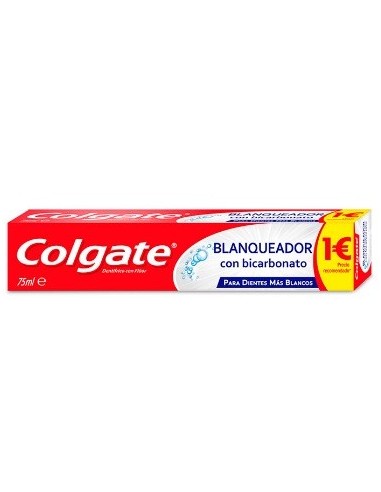 Dentífrico colgate blanqueador con bicarbonato 75 ml.