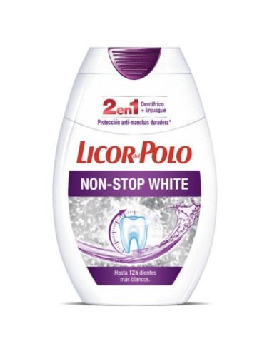 Dentífrico licor del polo non-stop white 2 en 1 75 ml.