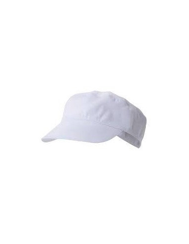 Gorra visera  blanca de alimentación