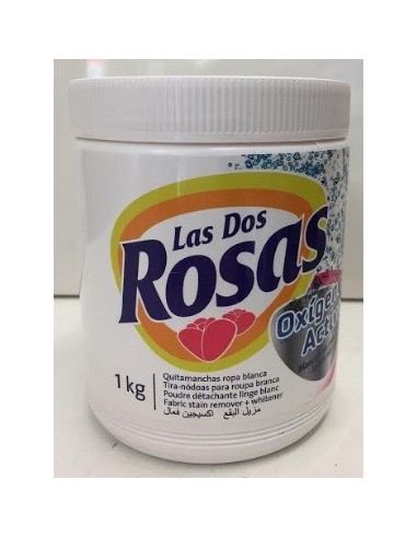 Quitamanchas Las dos rosas oxígeno activo ropa blanca 33 dosis 1 kg.