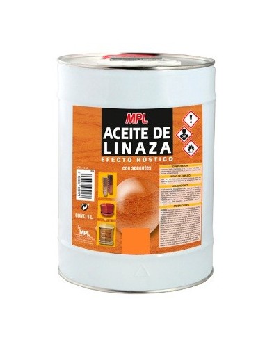 Aceite de linaza 750ml efecto rústico con secantes.