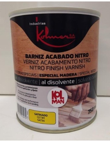 Acabado Nitro Barniz Satinado Kolman 750ml.