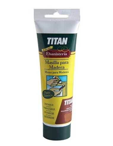 Masilla para madera Titan cerezo de 125ml.