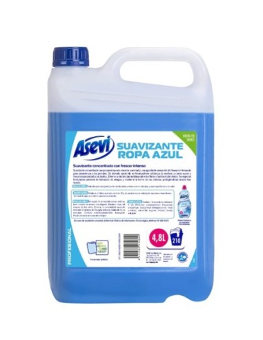 Suavizante Asevi azul profesional concentrado 4,8L