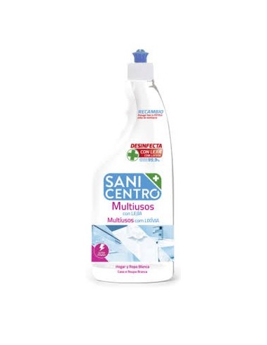 Sani centro multiusos con lejia hogar y ropa blanca 750 ml.