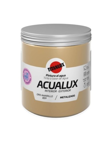 Acualux metalizado Oro Amarillo de 250ml.