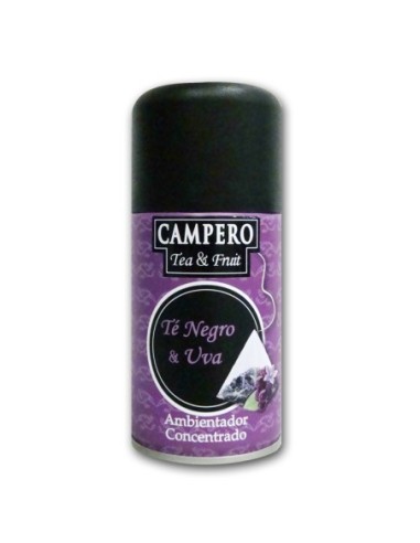 Ambientador Campero té negro & uva recambio spray 250 ml