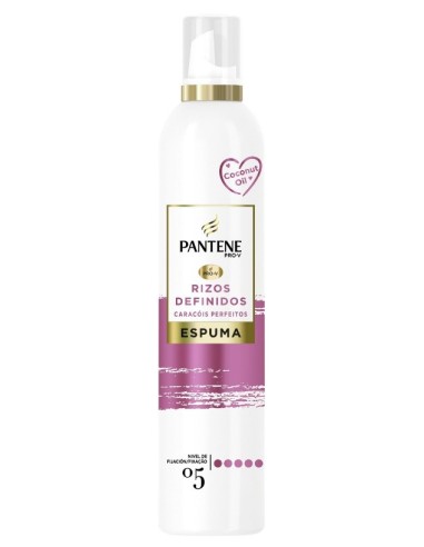 Espuma Pantene rizos definidos fijación nº5, 200ml.