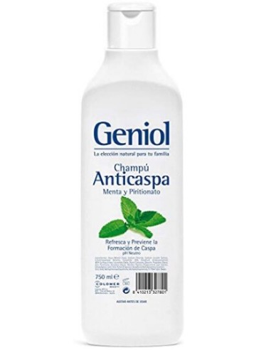 Geniol Champú Anticaspa Menta y Piritionato 750 ml