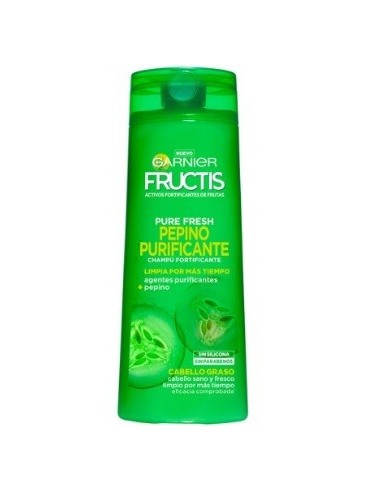 Champú Garnier Fructis fresh pepino cabellos grasos 360 ml.