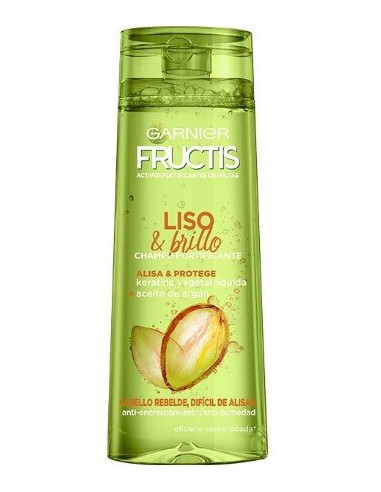 Champú Fructis Garnier liso & brillo, contiene 360ml.