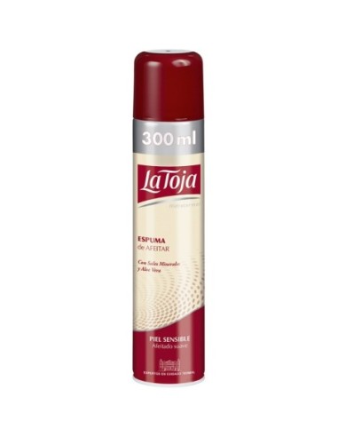 Espuma de afeitar La Toja spray para pieles sensibles 300ml