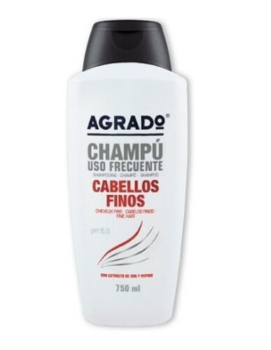 Champú Agrado para cabellos finos, contiene 750ml.