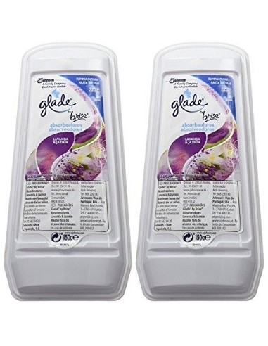 Ambientador Glade absorbe olores lavanda & jazmín duplo