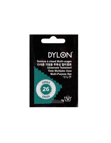 Tinte Ropa Dylon 26 Jungle Green, contiene 5grs.