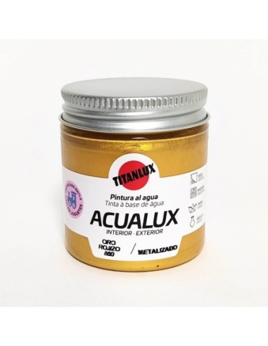 Acualux metalizado Oro Rojizo 0860 de 75ml.