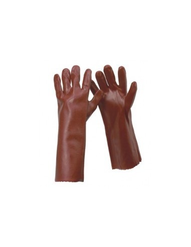 Guantes PVC 45cm rojo T-10 /07227