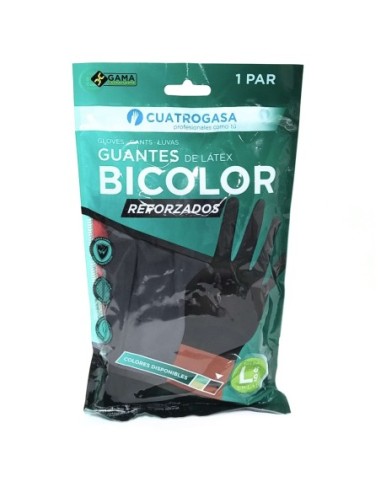 Guante latex bicolor beholi talla grande