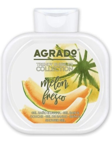 Gel de baño Agrado melón fresco, contiene 750 ml.