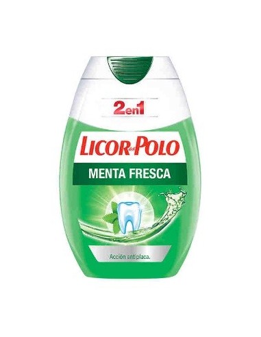 Dentífrico licor del polo menta fresca 2 en 1 75 ml.+33%