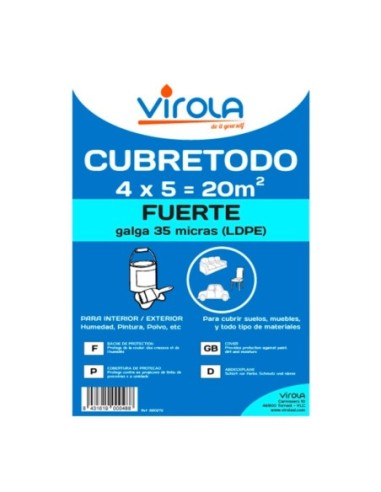 Cubretodo pl grueso 4x5/880272