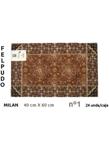 Felpudo Milán con soporte pvc 40x60 cm nº1,2,3,4,5,