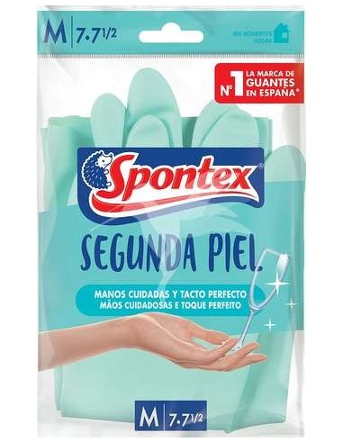 Guante spontex segunda piel talla mediana 7·7 1/2