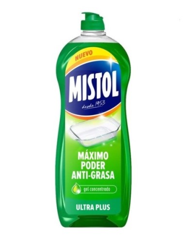 Lavavajillas Mistol Ultra plus 650ml gel concentrado